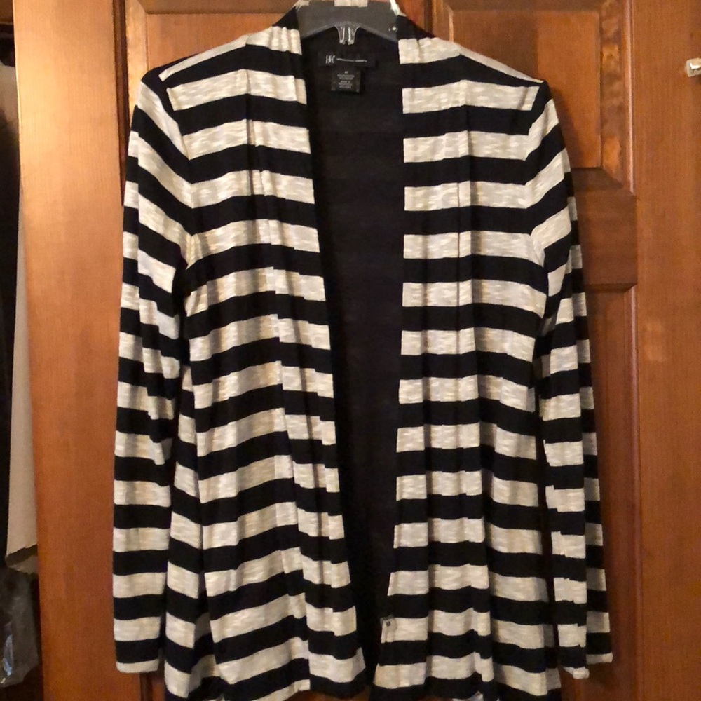 Cotton striped cardigan